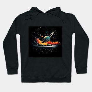 Landscape Illustration Space Hoodie